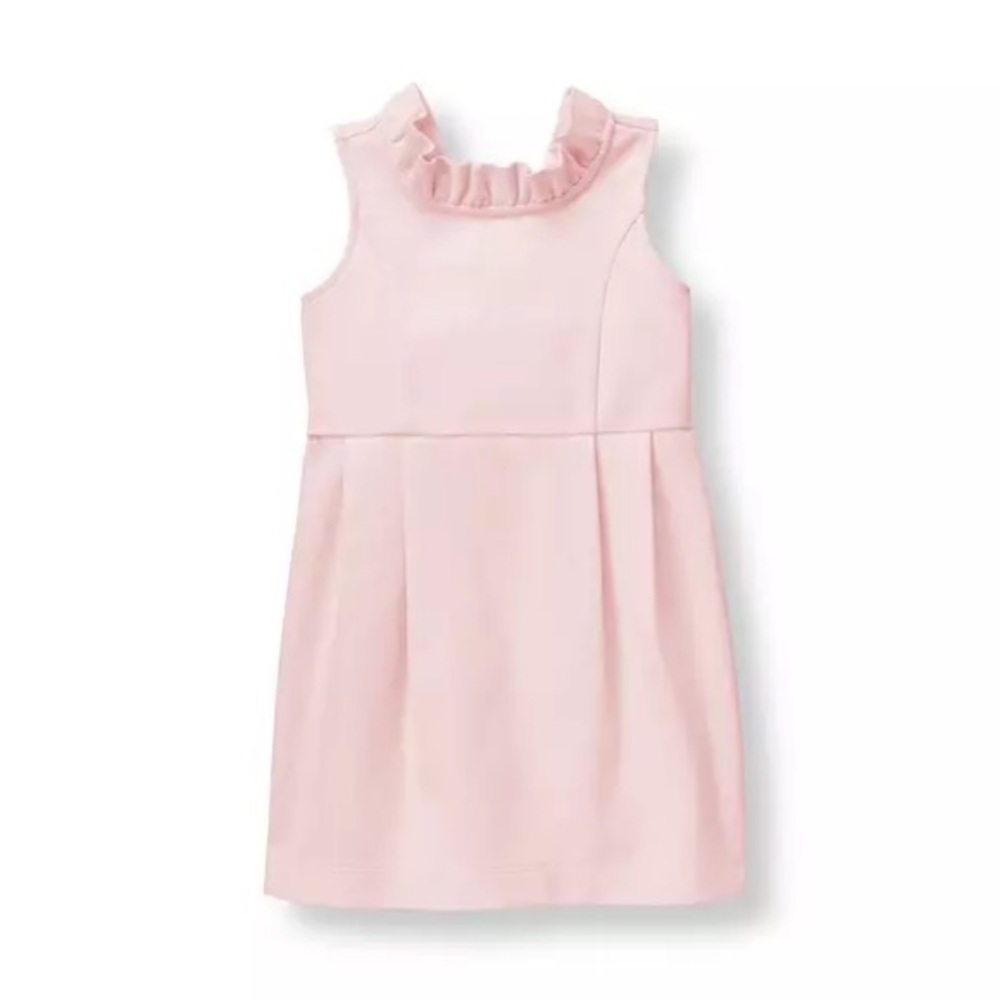 Janie and Jack | Light Pink Ruffle Ponte Dress